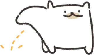 💬 кот, милый, смешной, животное, мультфильм whatsapp sticker