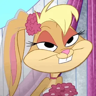 🥕 Lola Bunny Looney Tunes dibujos animados, conejo, novia, boda, Lola Bunny, Looney Tunes telegram sticker