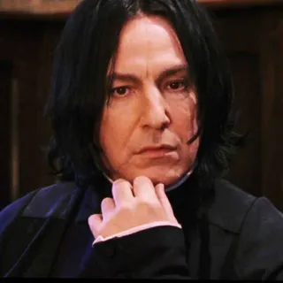 🤔 Severus Snape Harry Potter severus snape, harry potter, alan rickman, phù thủy, giáo sư, phép thuật telegram sticker