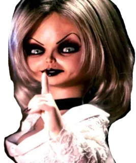 😶 Tiffany Valentine Bride of Chucky horror, pop, bruid, chucky, film, tiffany telegram sticker