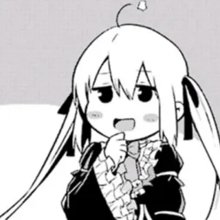 😏 Mangá, Anime, Kawaii, Desenho animado, Personagem, Ilustração telegram sticker