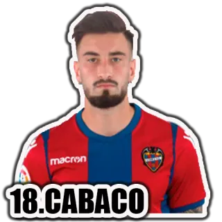 ⚽ 18. CABACO futebol, futebol, esportes, atleta, Cabaco, jogador, time telegram sticker