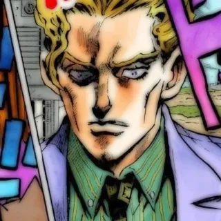 💣 Yoshikage Kira JoJo's Bizarre Adventure Anime, Manga, Villano, Asesino, Personaje telegram sticker