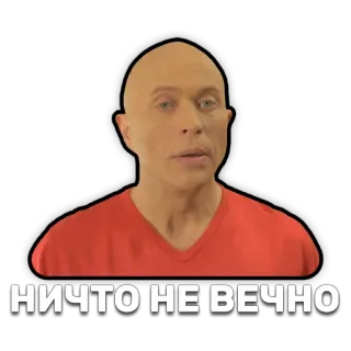 ⌛ НИЧТО НЕ ВЕЧНО Russian, phrase, text, statement, nothing is eternal, quote telegram sticker