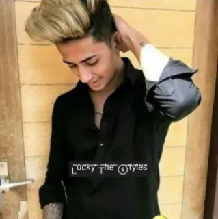 🙈 Lucky the Styles persona, estilo, moda, hombre, suerte whatsapp sticker
