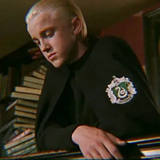 🐍 Draco Malfoy Harry Potter draco malfoy, harry potter, slytherin, schüler, charakter, zauberer, bücher whatsapp sticker