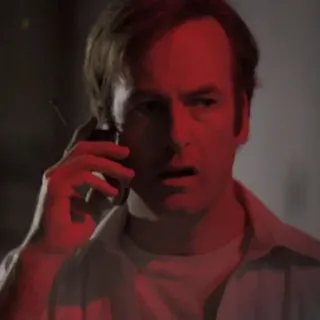 ⚖️ Saul Goodman Breaking Bad lawyer, criminal, phone, bob odenkirk, better call saul telegram sticker
