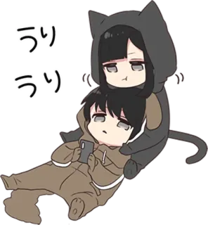 📱 うり
うり Anime, Mèo, Cặp đôi, Dễ thương, Kawaii, Nhật Bản telegram sticker
