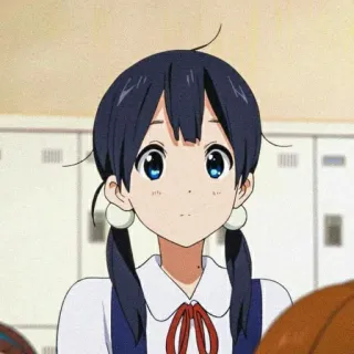 😐 anime, girl, cute, school, cartoon telegram sticker
