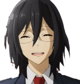 🙂 Izumi Miyamura Horimiya Anime, Sorriso, Horimiya, Occhiali, Manga telegram sticker