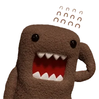 💬 Domo monstro, fofo, Domo, desenho animado whatsapp sticker