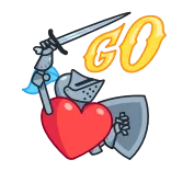 Date Knight telegram stickers