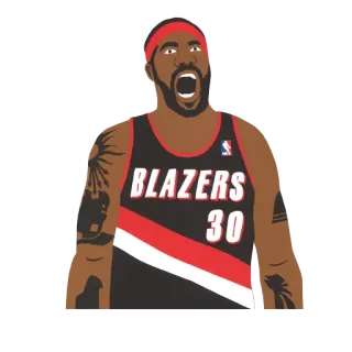 😱 Zach Randolph Pallacanestro, NBA, Blazers, Sport telegram sticker