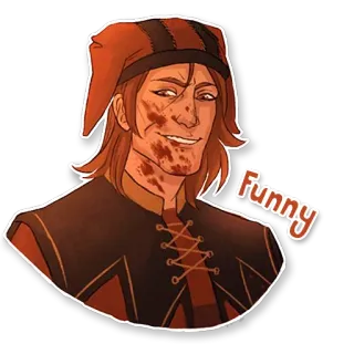 😂 Funny Fantasi, Luka, Lucu, Badut telegram sticker