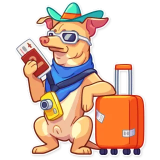 Tuna the Dog telegram stickers