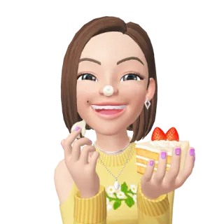 🍰 Avatar, Kuchen, Snack, Essen, Dessert, Erdbeere telegram sticker