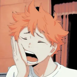 🧡 Hinata Shoyo Haikyuu!! anime, manga, haikyuu, hinata shoyo, volleyball, cartoon telegram sticker