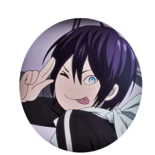 😋 Yato Noragami anime, character, manga, yato, noragami, god, cartoon whatsapp sticker