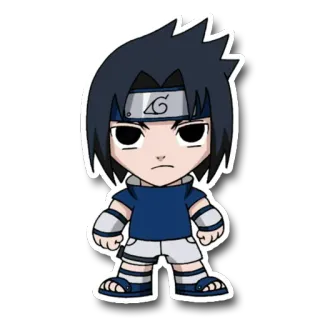 😕 Sasuke Naruto Sasuke, Naruto, Anime, Manga, Ninja, Naklejka, Kreskówka telegram sticker