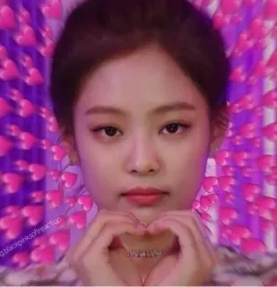 💘 Jennie Kim kpop, heart, love, cute, idol, blackpink, jennie telegram sticker