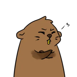 😤 kartun, binatang, beruang, imut, lucu, karakter whatsapp sticker