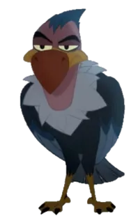 😑 vautour, oiseau, dessin animé, animal, personnage telegram sticker