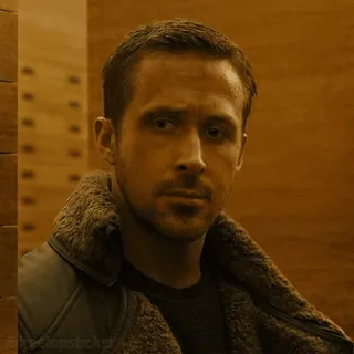 🤔 Ryan Gosling actor, man, portrait, celebrity, movie star telegram sticker