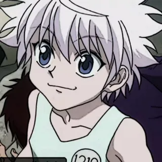 ⚽️ Killua Zoldyck Hunter x Hunter Аниме, Киллуа, Hunter x Hunter, Золдик, Мультфильм, Мальчик, Белые волосы telegram sticker