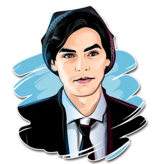 😉 Jughead Jones Riverdale Джагхед Джонс, Ривердейл, Коул Спроус, Подростковая драма, Сериал, Персонаж telegram sticker