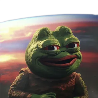 😉 Pepe the Frog pepe, frog, meme, internet meme, anthropomorphic telegram sticker