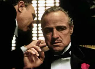 👀 Vito Corleone The Godfather Mafia, Gangster, Klassiker Film, Film, Verbrechen whatsapp sticker