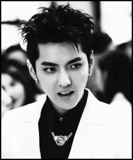 ➿ Kris Wu celebrità, uomo, moda, ritratto, modello, bello, kris wu telegram sticker
