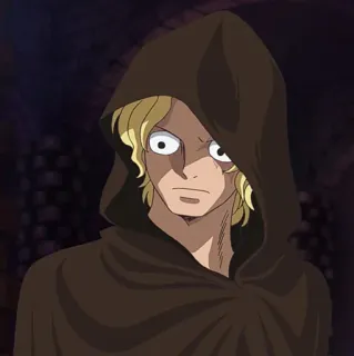 🔥 Sabo One Piece Anime, One Piece, Sabo, Exército Revolucionário, Figura encapuzada telegram sticker