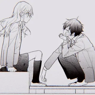 🖤 Anime, Manga, Romantik, Schule, Paar telegram sticker