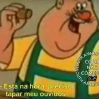 😑 - Está na hora, preciso
tapar meu ouvidos cartoon, funny, meme, character telegram sticker