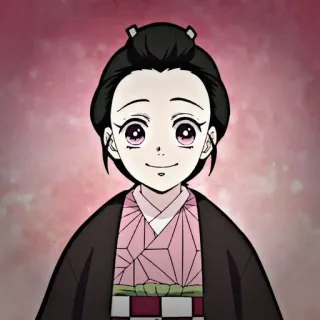 🌿 Nezuko Kamado Demon Slayer Anime, Demon Slayer, Nezuko, Kamado, Süß, Mädchen, Cartoon whatsapp sticker