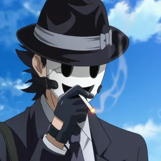🚬 Anime, Roken, Masker, Pak, Fedora telegram sticker