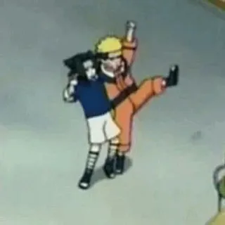 🕸️ Naruto anime, characters, sasuke, cartoon, fighting, animation telegram sticker