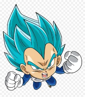😡 Vegeta Dragon Ball Vegeta, Dragon Ball, anime, kartun, stiker, manga, super saiyan, rambut biru whatsapp sticker