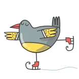 ⛸ Vogel, Tier, Cartoon, Vogelartig telegram sticker
