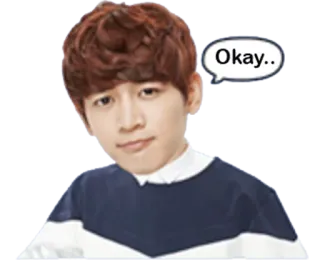 😐 Okay.. окей, чувак, выражение, реакция, пузырь whatsapp sticker