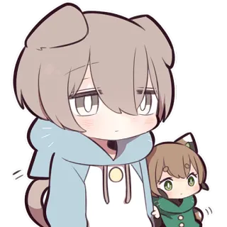 😳 アニメ, 漫画, かわいい, 可愛い, 犬, 猫, キャラクター telegram sticker