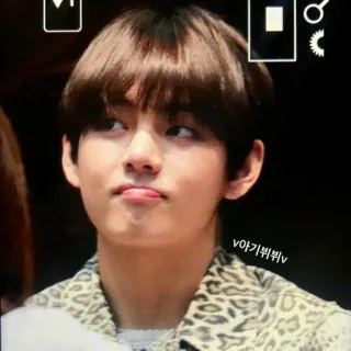 🐯 V (Kim Tae-hyung) V 아기뷔뷔 V K-pop, Idol, Penyanyi, BTS, Korea telegram sticker
