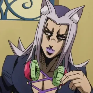 🔊 Leone Abbacchio JoJo's Bizarre Adventure Anime, JoJo's Bizarre Adventure, Leone Abbacchio, Abbacchio, Charakter, Lila Haare, Anime Charakter whatsapp sticker