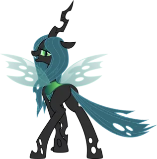 😏 Chrysalis My Little Pony mylittlepony, chrysalis, desenho animado, personagem, rainha telegram sticker