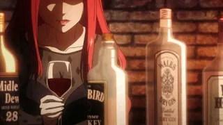 🖤 Anime, Dziewczyna, Bar, Likier, Alkohol, Napój telegram sticker