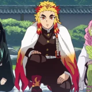 ✨ Kyojuro Rengoku Demon Slayer Anime, Demon Slayer, Rengoku, Kyojuro Rengoku, Pilastro della Fiamma telegram sticker