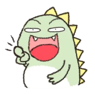 😂 dinosaurio, dibujos animados, gracioso, monstruo, lindo telegram sticker