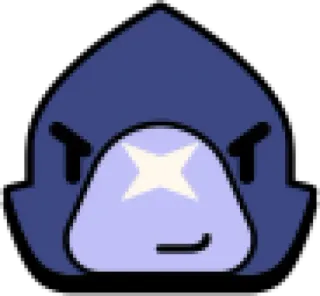 🙂 Cartoon, Paars, Personage, Expressie, Ogen, Grappig telegram sticker
