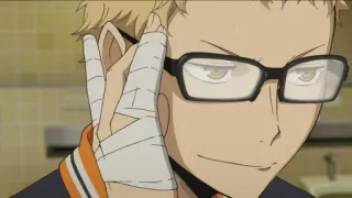 🤓 Kei Tsukishima Haikyuu!! 애니메이션, 츠키시마 케이, 하이큐, 안경, 캐릭터, 만화, 배구 telegram sticker